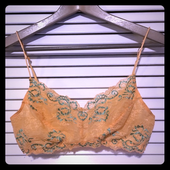 Urban Outfitters Other - Urban Outfitters Orange Lace Bralette